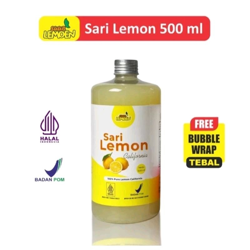 

Sari Lemon/Air Lemon Murni/Minuman Diet 500 ml
