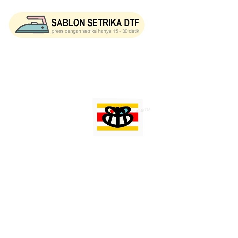 

Stiker Sablon Bendera Smilee Bee