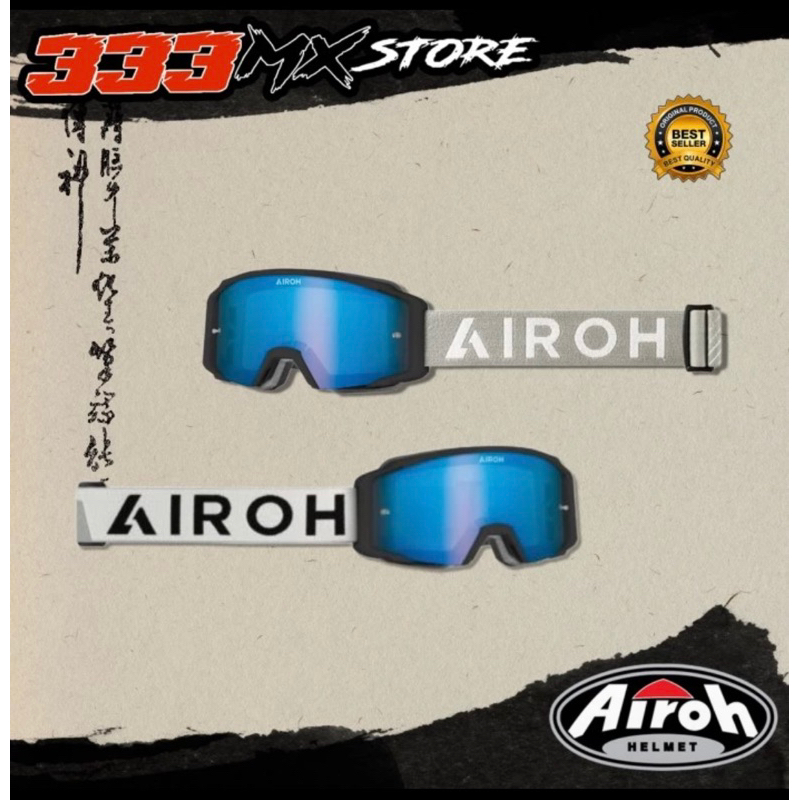 GOGGLE AIROH BLAST XR1 KACAMATA CROSS AIROH BLAST BLACK MATT ORIGINAL