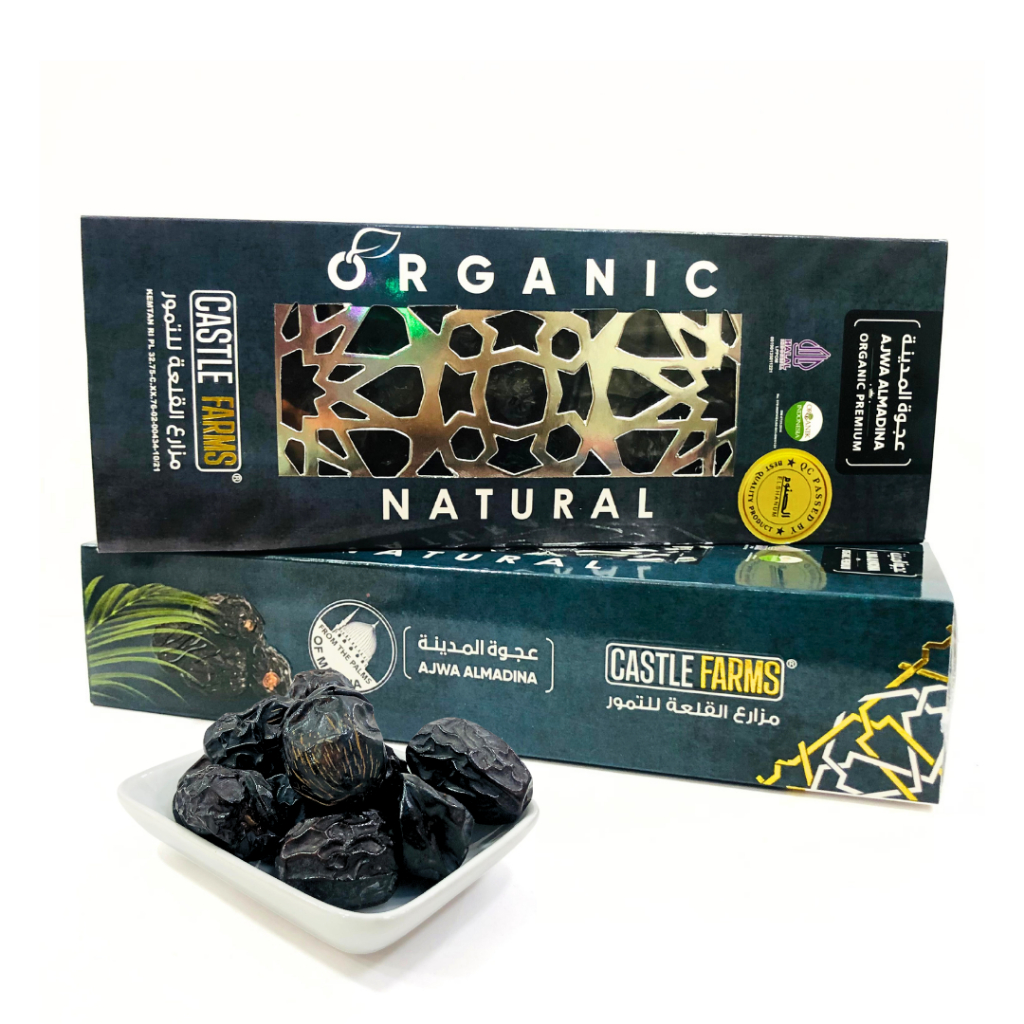 

( GROSIR ) Kurma Ajwa Madina Premium Organik 500gr x 12pcs / Kurma Ajwa / Kurma Nabi / Kurma Madina