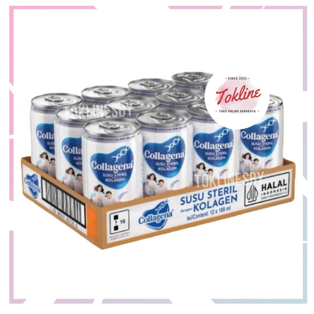 

[ 1 Karton isi 12 Kaleng ] Collagena Susu Steril 189ml