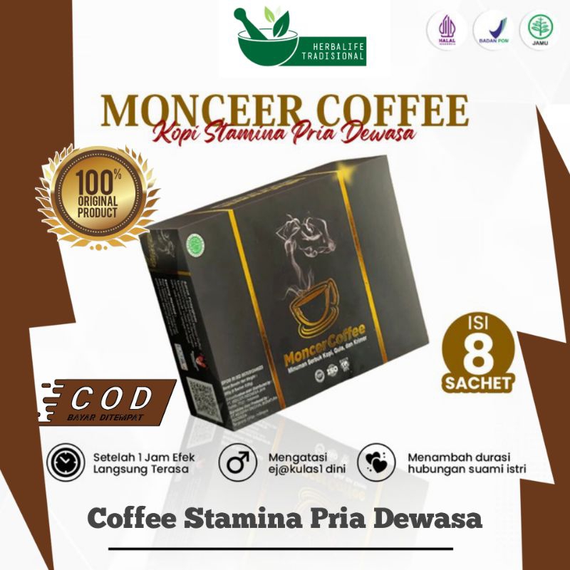 

Terlarisss!! MONCEER COFFEE ORIGINAL herbal HalaL 1box