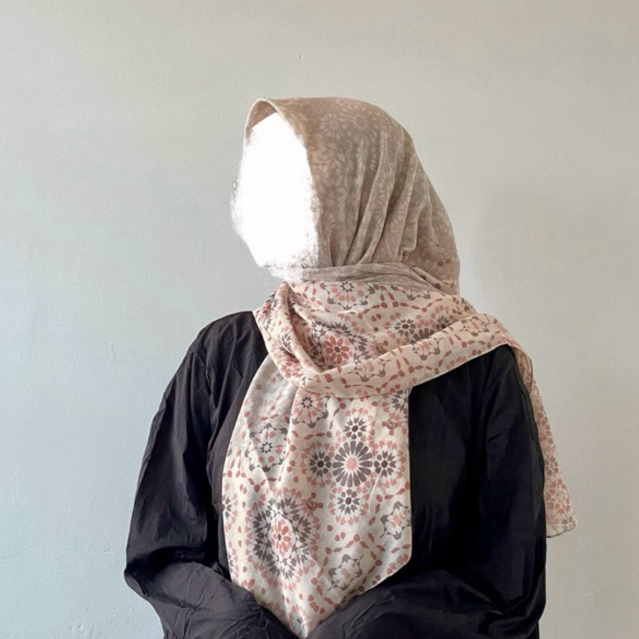 Hijab Voal Motif Premium Turki (MISS COLOR)  || limited stock