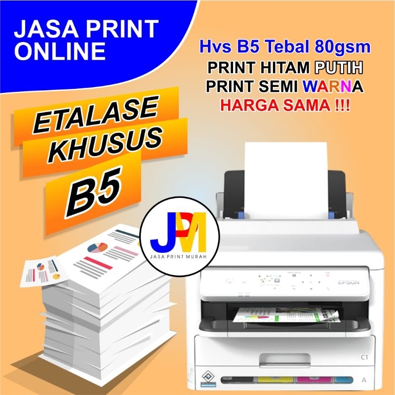 

JASA PRINT/CETAK HVS B5 80gsm