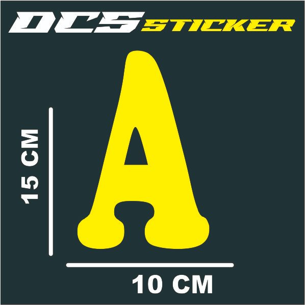 

STICKER HURUF HURUF ABJAD SATU PICISAN UKURAN 15 X 10 CM