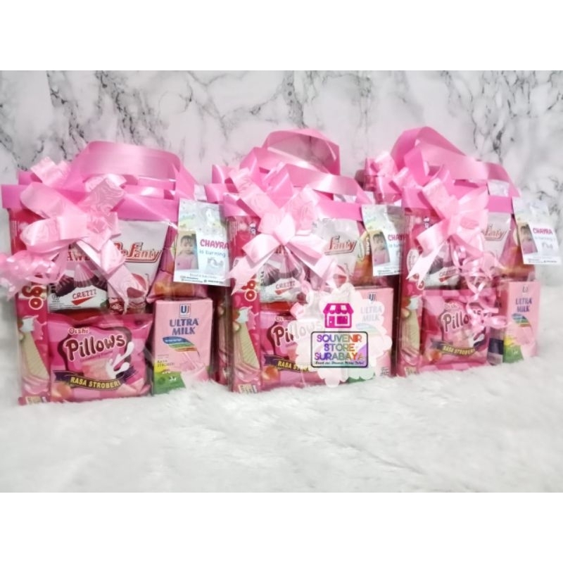 

Paket snack Serba Pink kode DF1P || Snack Ultah 8rb an