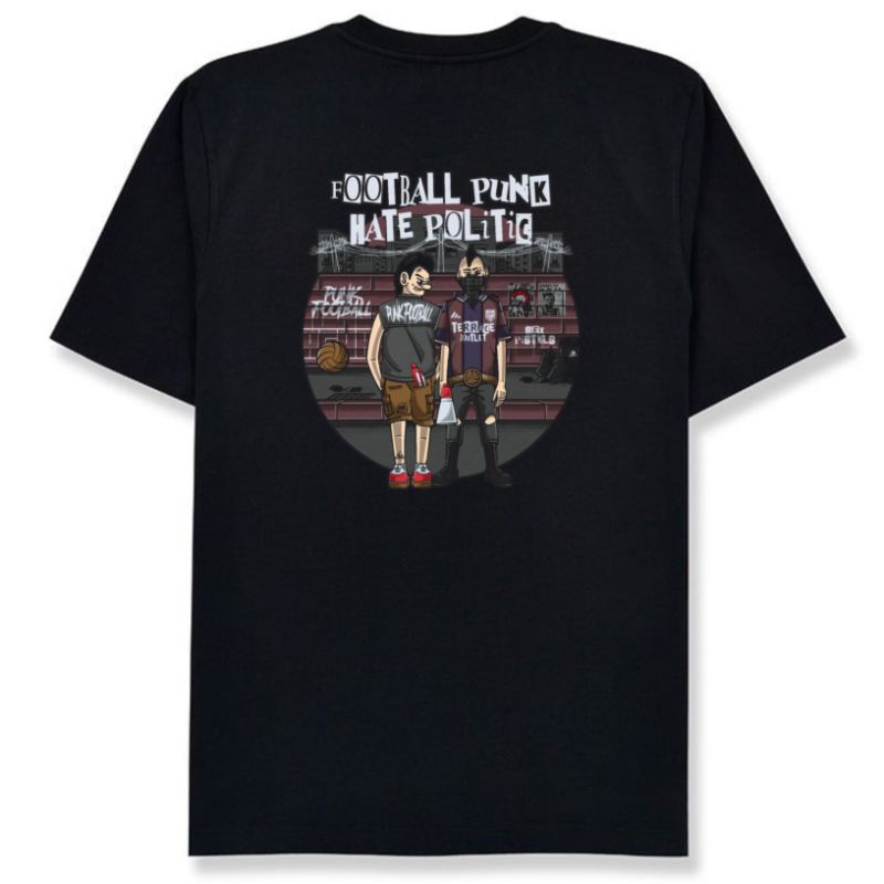 T-SHIRT FOOTBALL PUNK HATE POLITIC