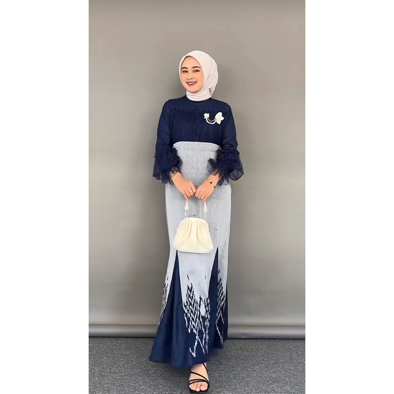 Gamis Tenun Toraja Motif kekinian