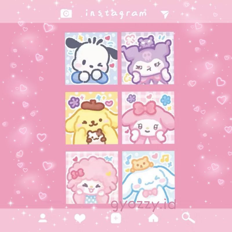 

50pcs/ Sticker Sanrio Cute Little Sanrio, baby Sanrio sticker, pink Sanrio sticker, stiker Sanrio cute version