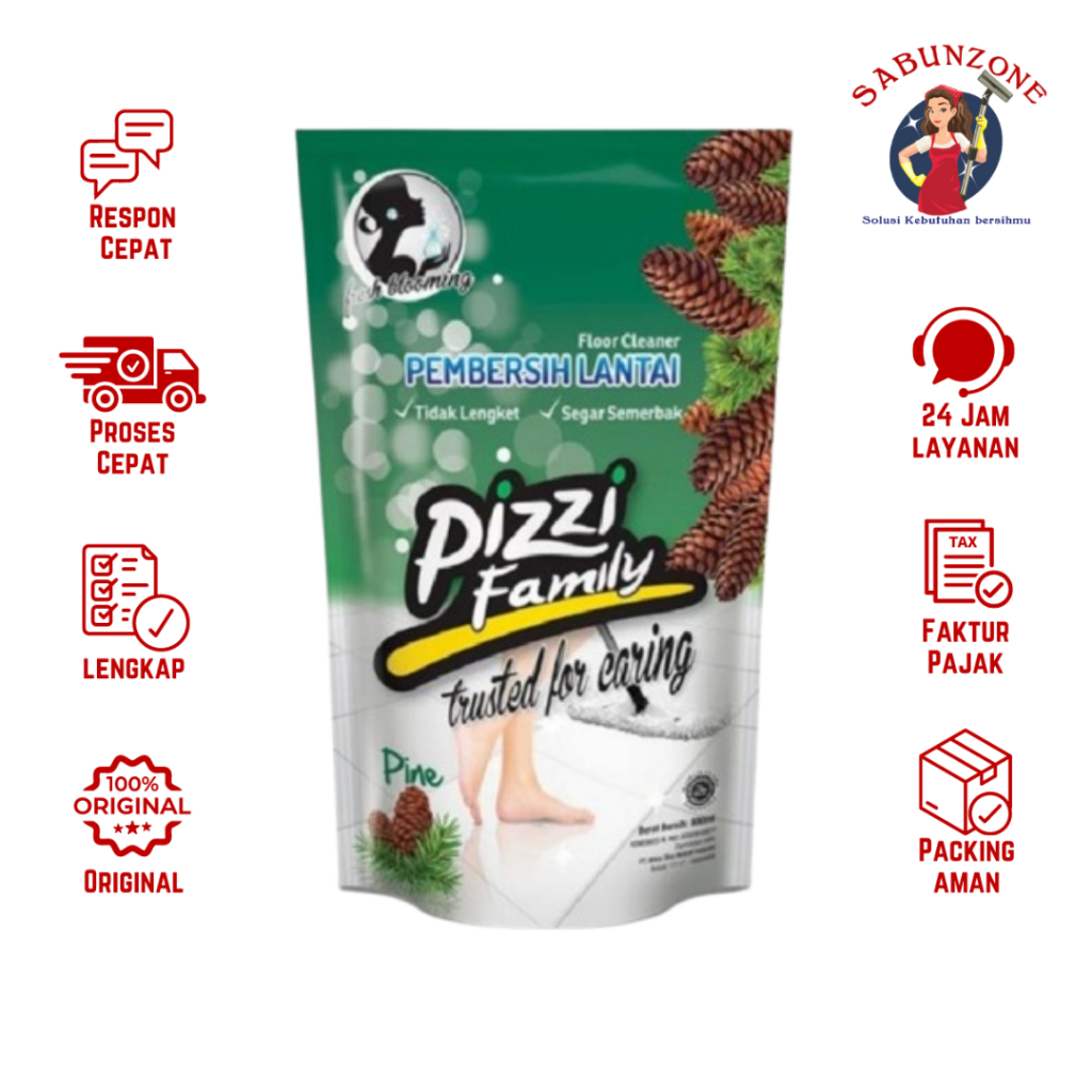 Pizzi Floor Cleaner Pine Pembersih Lantai 750 ml