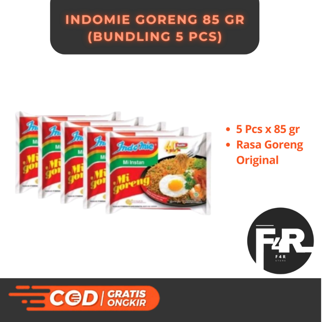 

Indomie Goreng 85 Gr Bundling Isi 5 Pcs