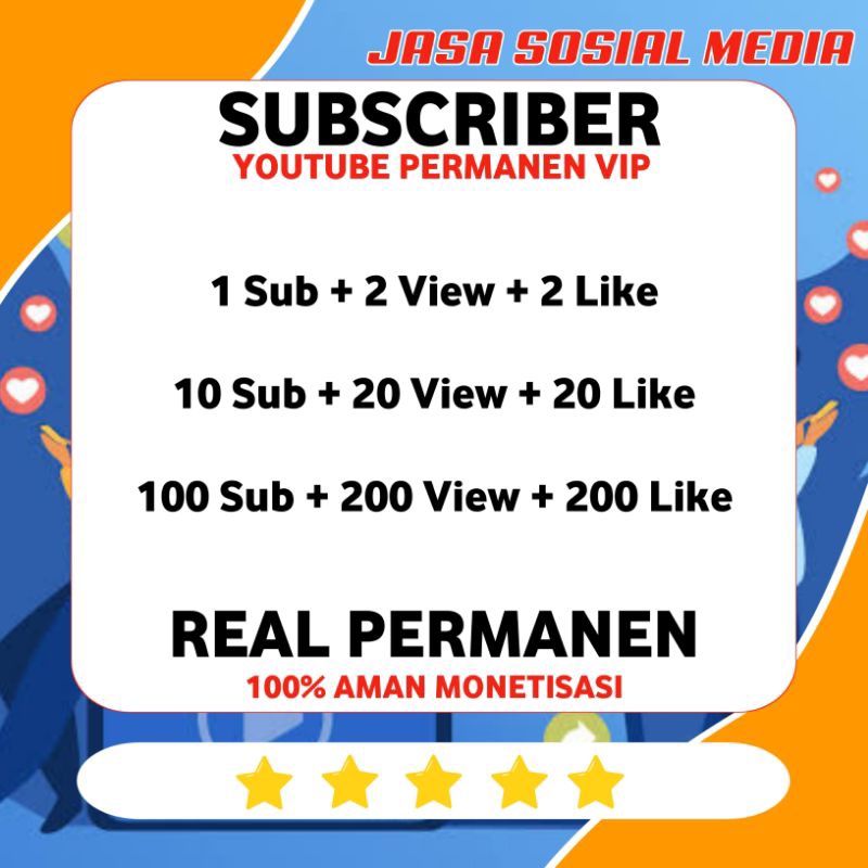 SUBSCRIBE YOUTUBE PERMANEN BONUS VIEW DAN LIKE | SUB BERGARANSI HIGH QUALITY