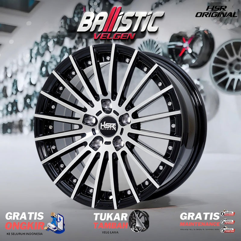 Variasi Velg HSR Original Type Tandam Ring 16 Lubang Baut/PCD 5X114,3 Velg Racing Mobil Terios DLL