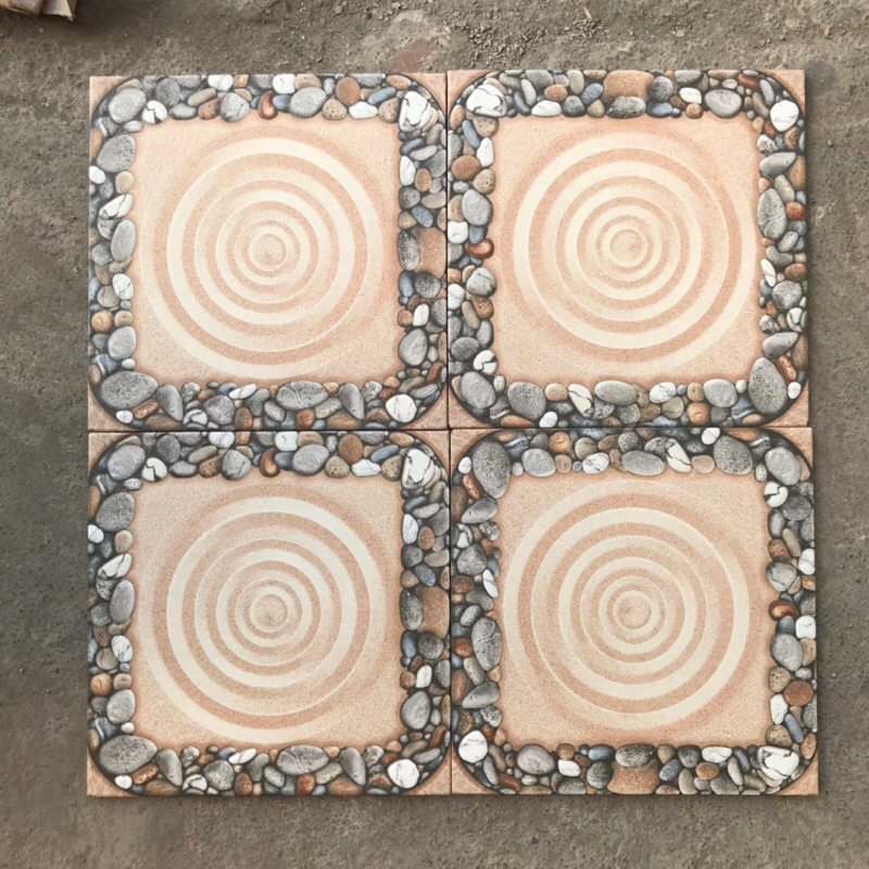 keramik lantai 40x40 kasar/ keramik lantai kamar mandi cream/ keramik garasi/ keramik teras/ keramik