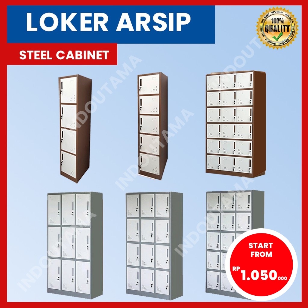 Loker Besi - Lemari Locker Besi Murah (Khusus Bandung)