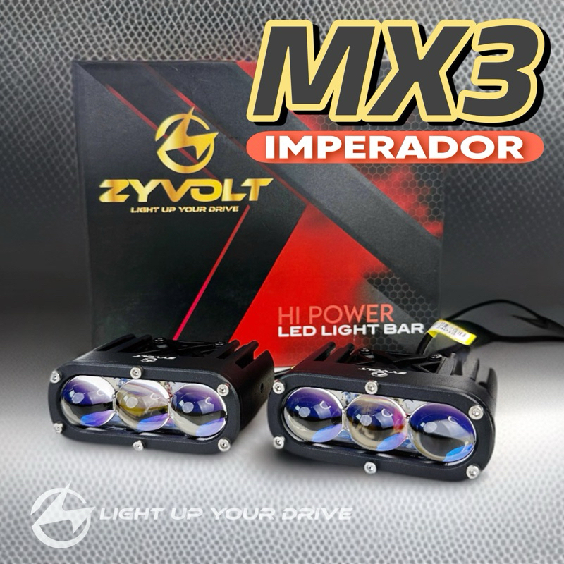 Lampu LED Mini Projie 3 Mata Projector Grill Mobil dengan Kipas Pendingin
