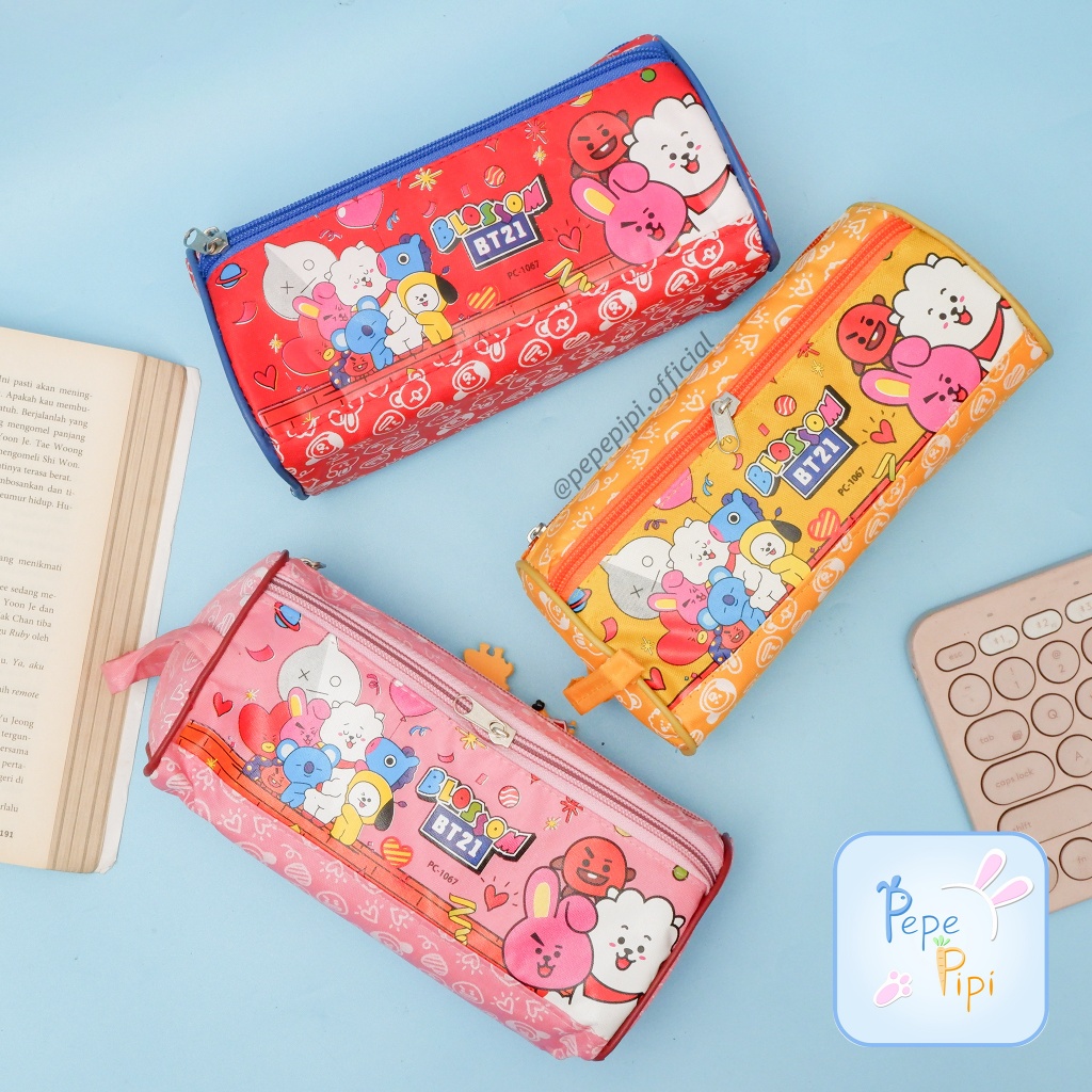 

Kotak Pensil 2 Resleting PC-1067 BT21 Tempat Wadah Pensil Kostak Pouch Makeup Kosmetik