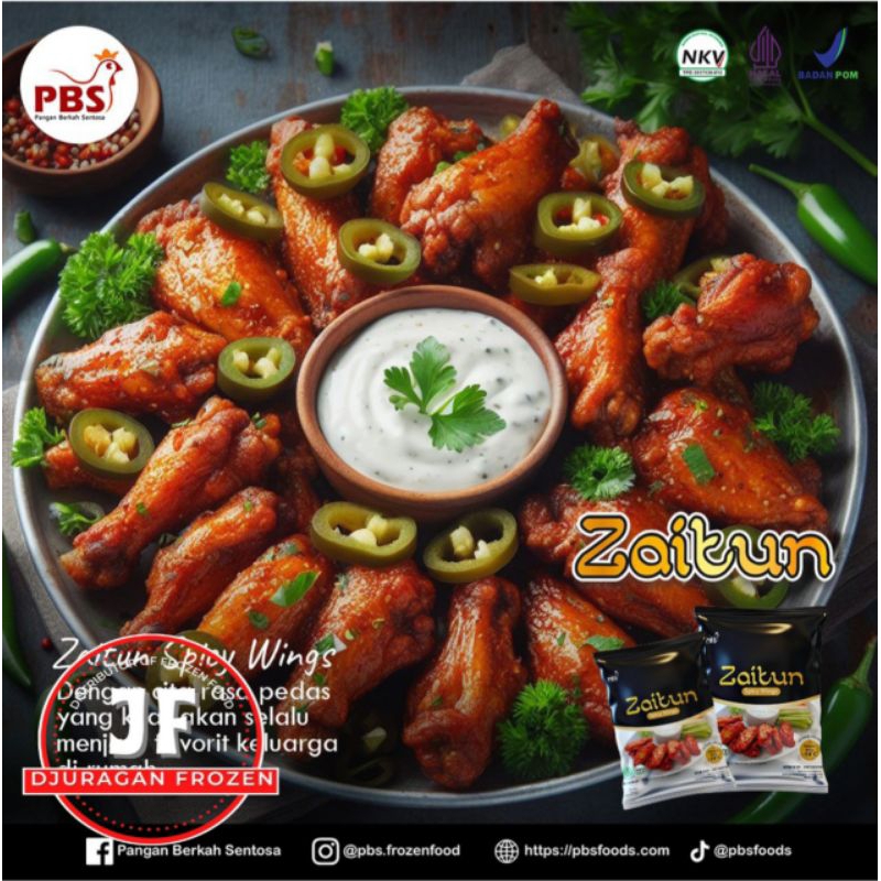 

ZAITUN Spicy Wing 500gr