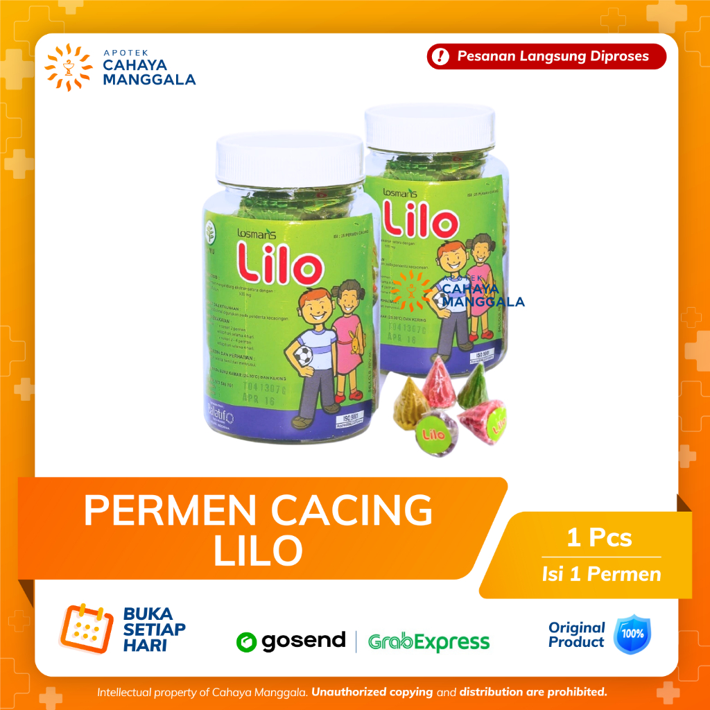 

PERMEN CACING LILO PER BIJI