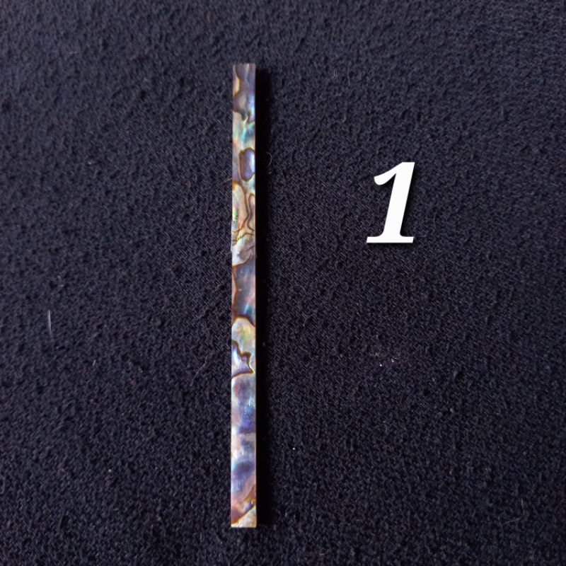 inlay headstock gitar abalone abalam murni import