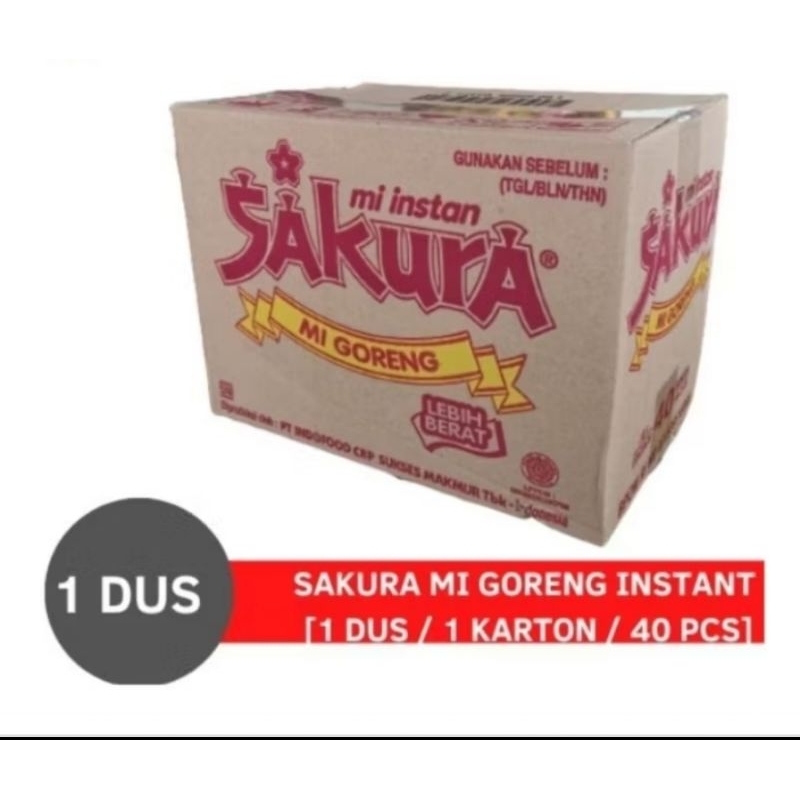 

Sakura Mie Instan Goreng 1 Dus Isi 40 Bungkus