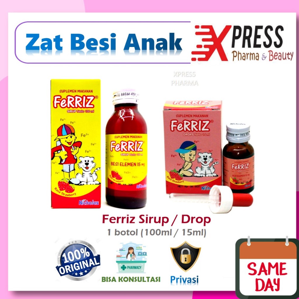 ⚡XPRESS⚡ FERRIZ DROP / SIRUP Zat Besi Feriz Ferizz Ferris Feris Feriss Vitamin Anak Syrup