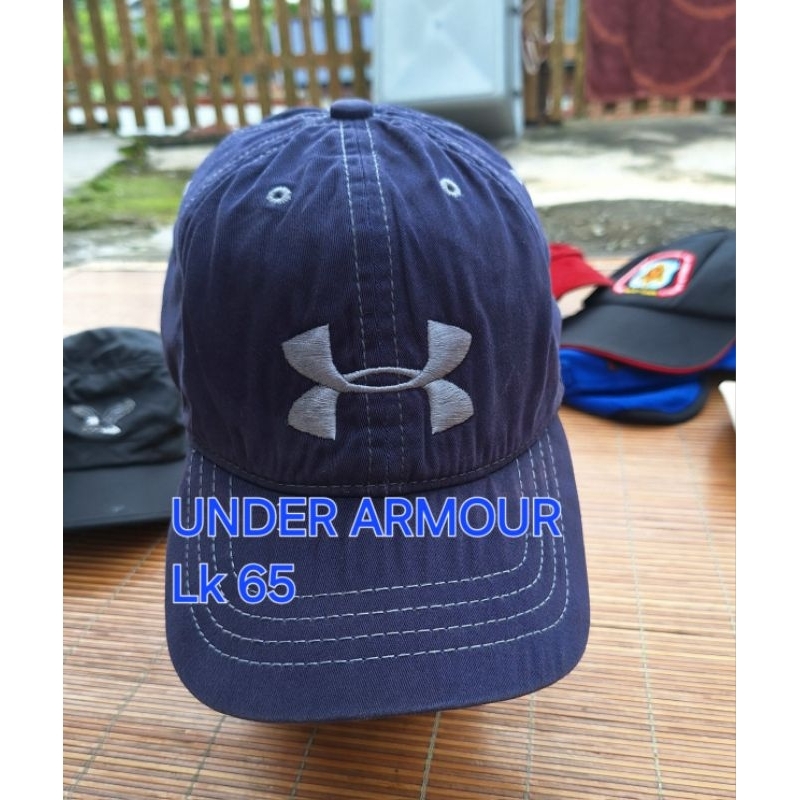 Topi UNDER ARMOUR Baseball Built Up Pria Navy