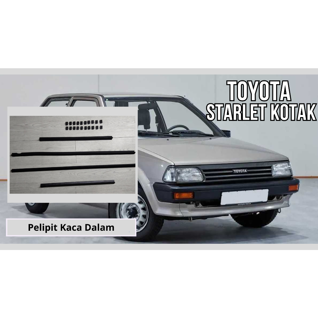 Pelipit Kaca Dalam Mobil Toyota Starlet Kotak