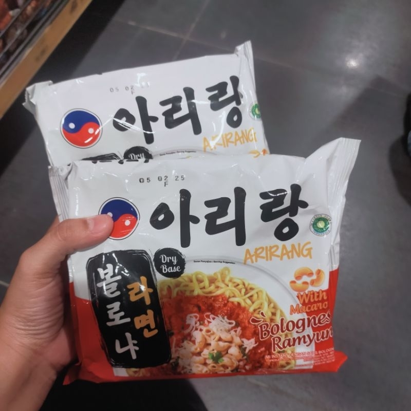 

MIE INSTAN KOREA ARIRANG INSTANT NOODLE BOLOGNESE RAMYUN HALAL ORIGINAL