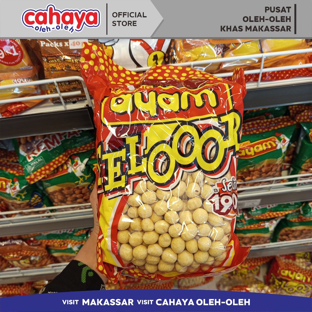 

Kacang Ayam Telooor / Kacang Telur / Kacang Telor Cahaya Oleh Oleh Khas Makassar 900gr