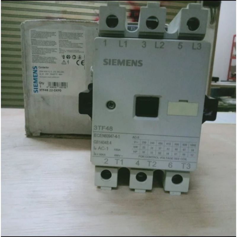 KONTAKTOR SIEMENS 3TF48 22-0XP0 220V ORIGINAL ASLI