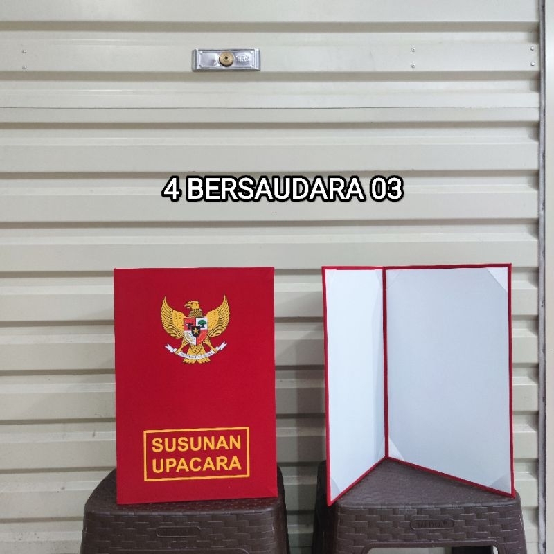 

map bludru WARNA MERAH MAP PERLENGKAPAN UPACARA SABLON READY STOK