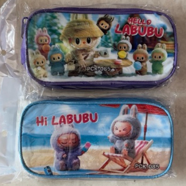 

Zipper Pencil case Labubu / Tempat pensil Kain Sleting Labubu / Tempat alat tulis Kain Zip Labubu 4 warna