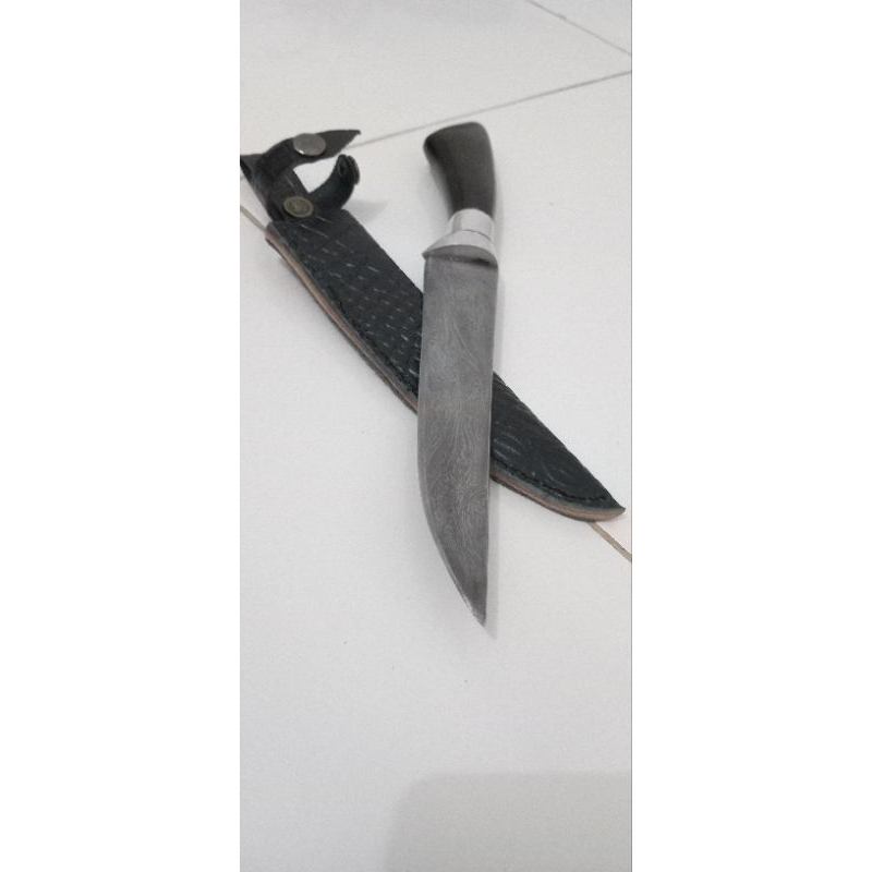 pisau damascus pamor