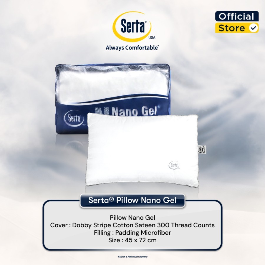 Serta Pillow Nano Gel Pillow | Bantal Nano Gel Serta