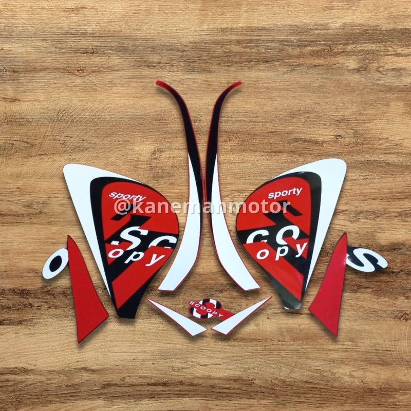 striping scoopy sporty 2022 stiker scoopy 2022 sporty merah striping stiker lis les scoopy sporty 20