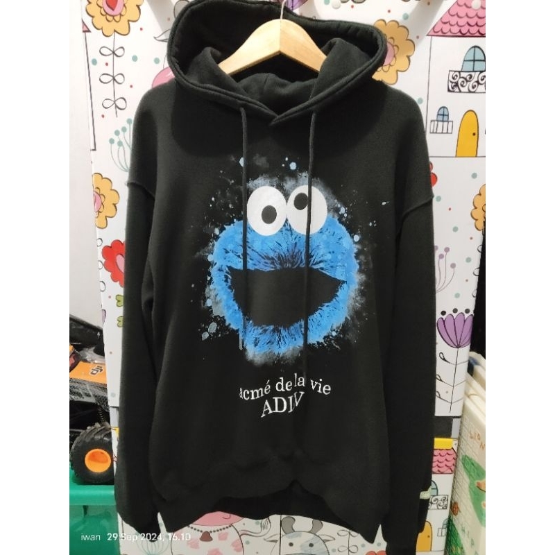 hoodie adlv x sesame street second like new original 10000%