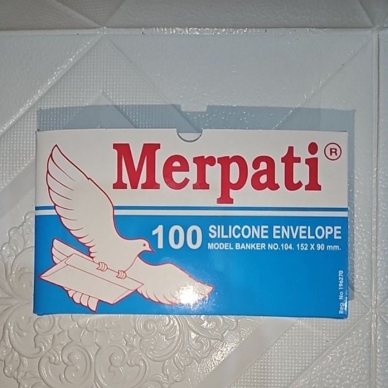 

Amplop Putih Merpati No. 104 ( 152 x 90 mm ) isi 100 lembar