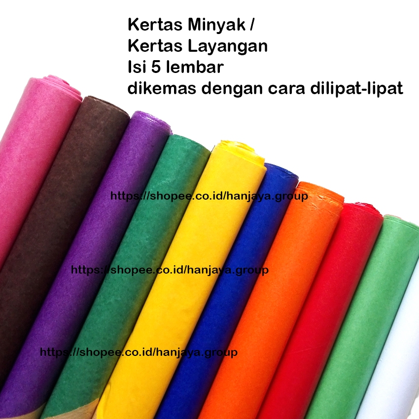 

Kertas Minyak / Kertas Layangan Isi 5 lembar