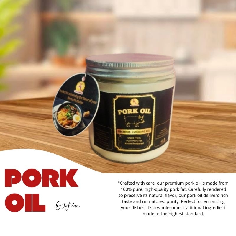 

minyak babi asli/lemak babi/minyak babi dalam toples kaca 250ml/minyak babi premium/pork oil/pork lard/minyak goreng babi/non halal/bukan olive oil/minyak goreng murah/terlaris/cod/minyak goreng 2 liter
