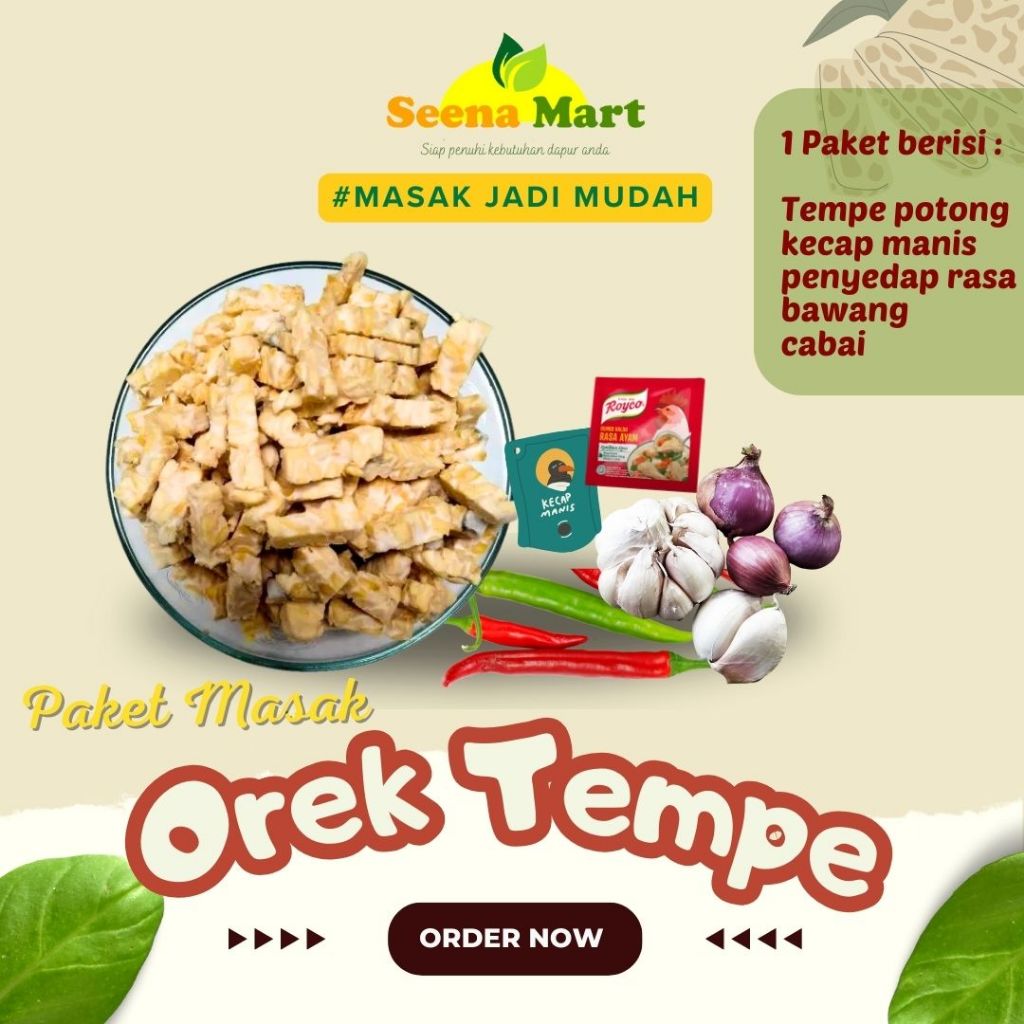 

Tempe Orek Paket Masak Orek Tempe Sayur Lampung Sayur Pack