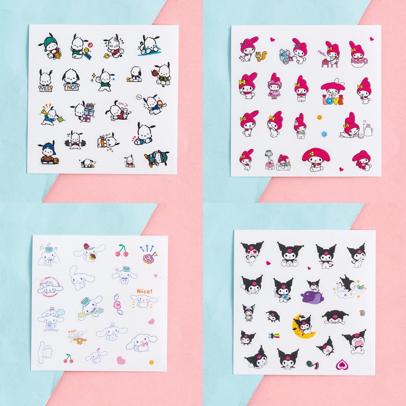

✨COD Stiker Sanrio Stiker Kartun Anak-anak Stiker Tahan Air Putri Lucu Stiker Kuromi-GS