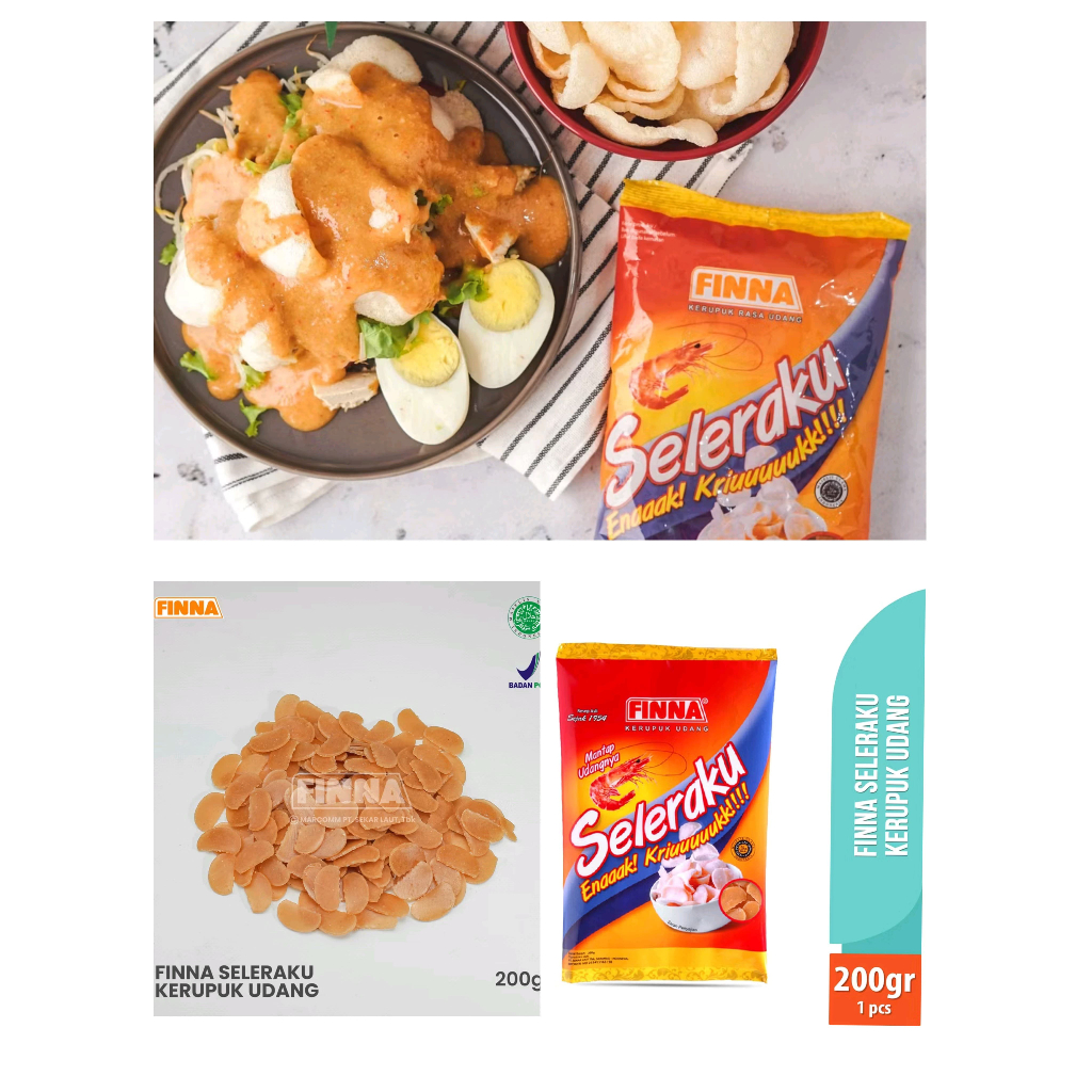 

Finna Seleraku Kerupuk Udang/Bawang Mentah 200gr