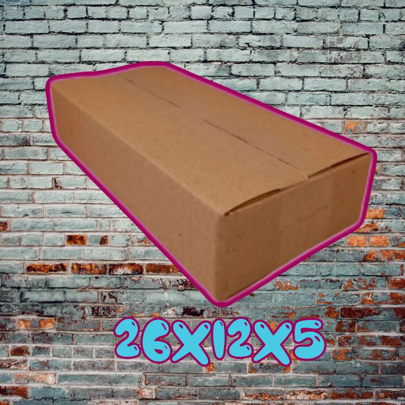 

kardus packing UK 26x12x5 kardus kecil kardus besar
