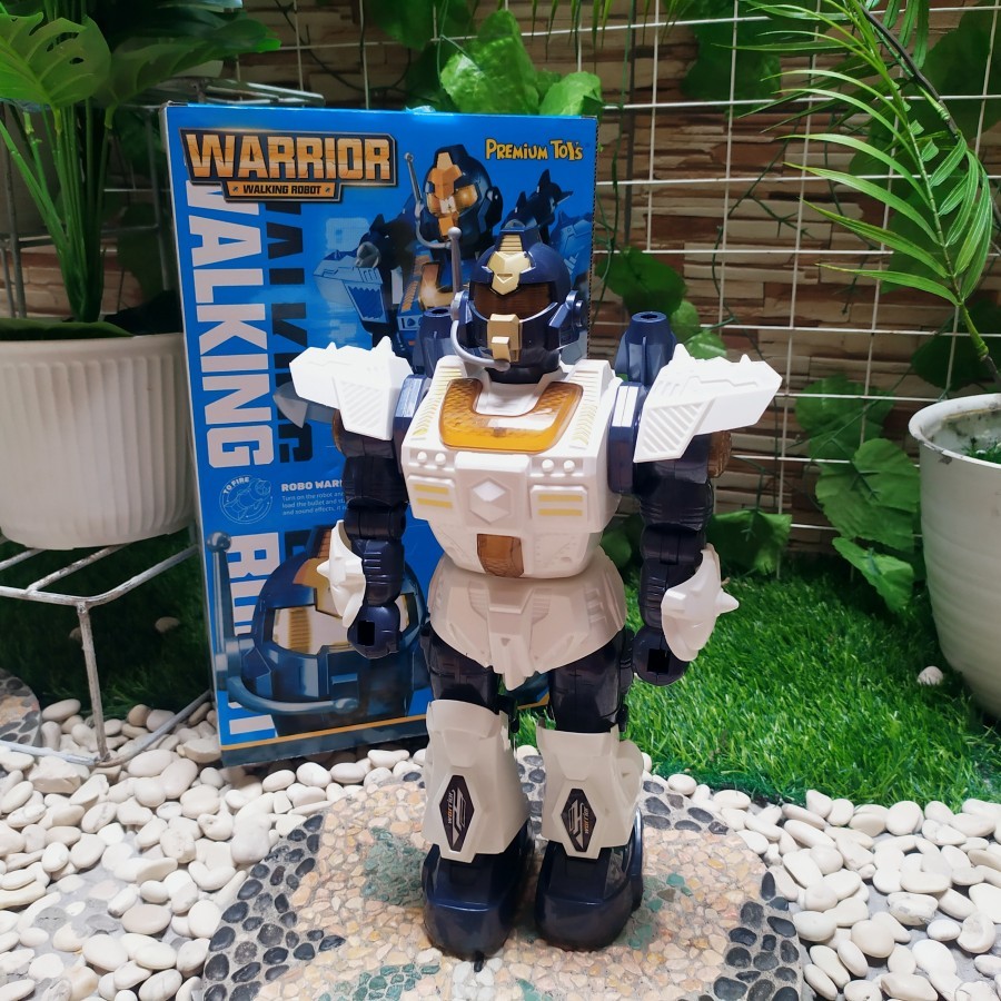 Mainan anak robot walking warior ukuran besar anak laki laki - minn robot premium