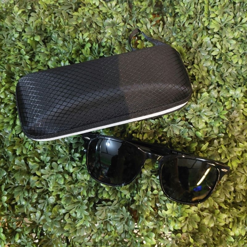 MERRYS Kacamata Frame Classic Polarized Sunglasses UV400 Kacamata- 3323 - Black