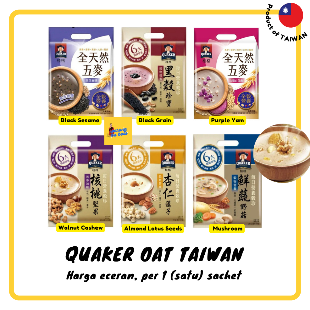 

Quaker Oat Taiwan Quaker Oatmeal Import Quaker Instant Oatmeal Multigrain Ecer Satuan