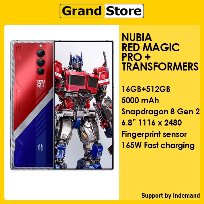 nubia RedMagic 8 Pro+ 5G 16GB+512GB Transformers Optimus Prime Android 13