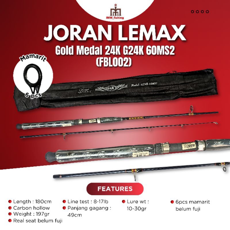 JORAN LEMAX GOLD MEDAL | Tongkat Pancing | Fishing Rod