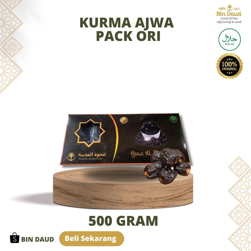 

KURMA AJWA ALMADINAH 500GRAM